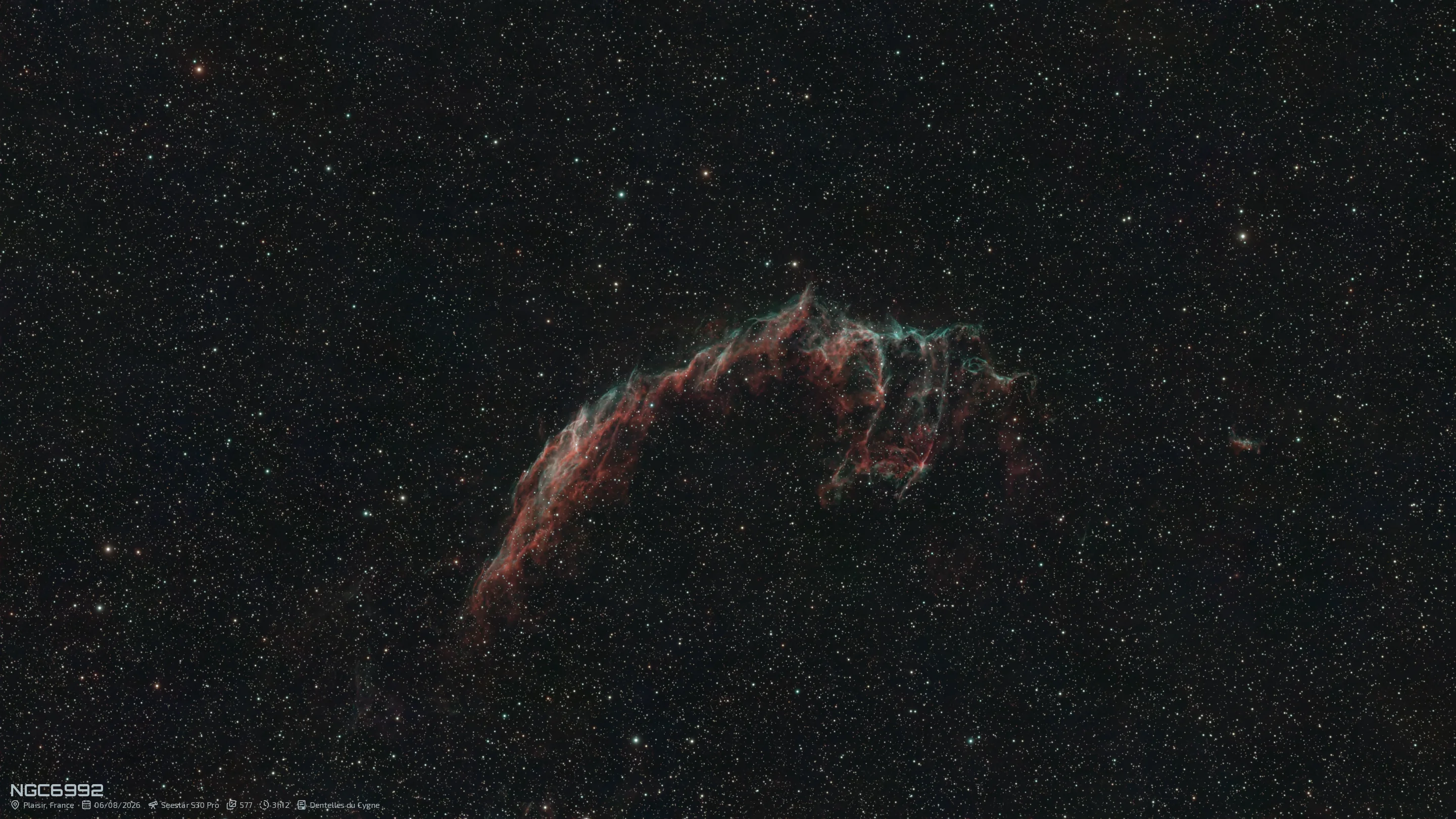 NGC6992: Les Dentelles du Cygne