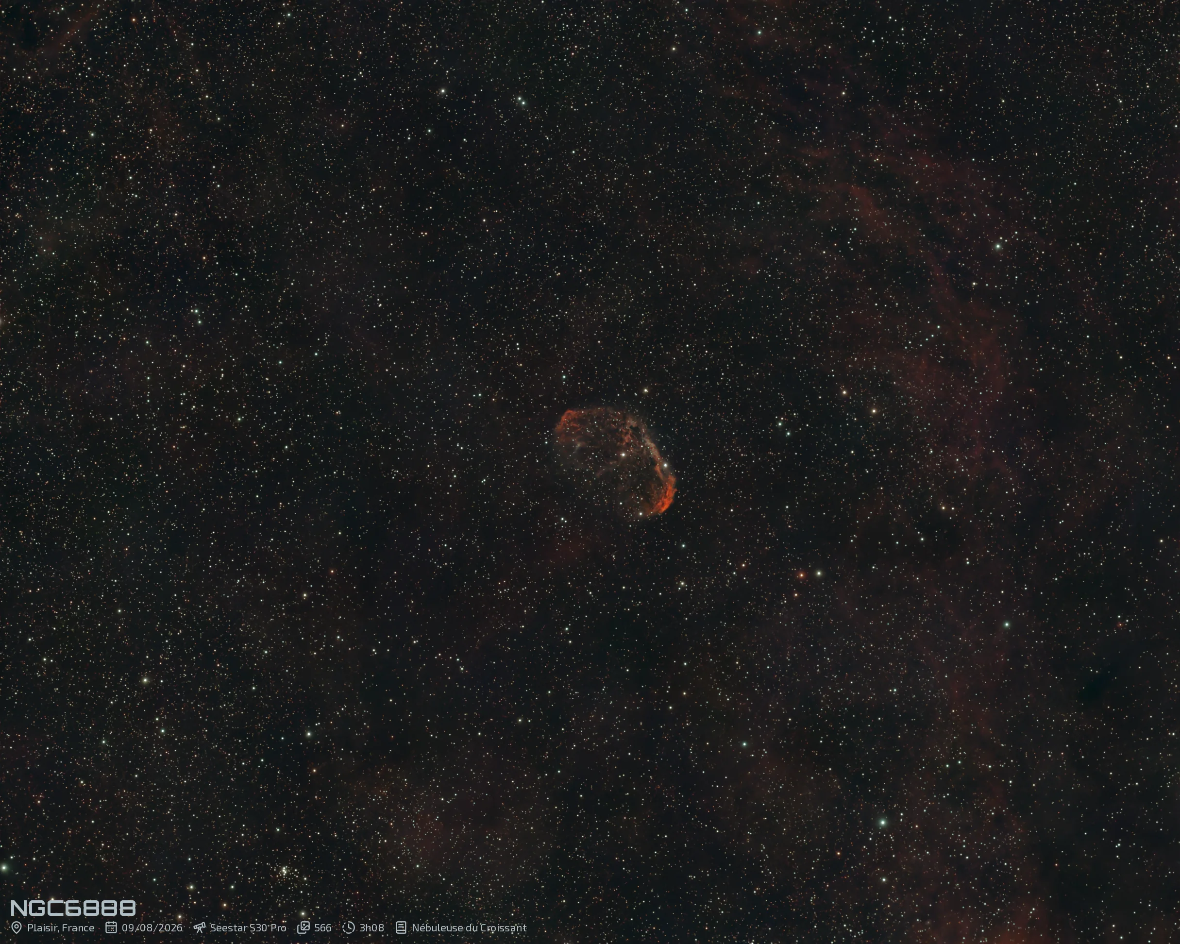 NGC6888: Nébuleuse du Croissant