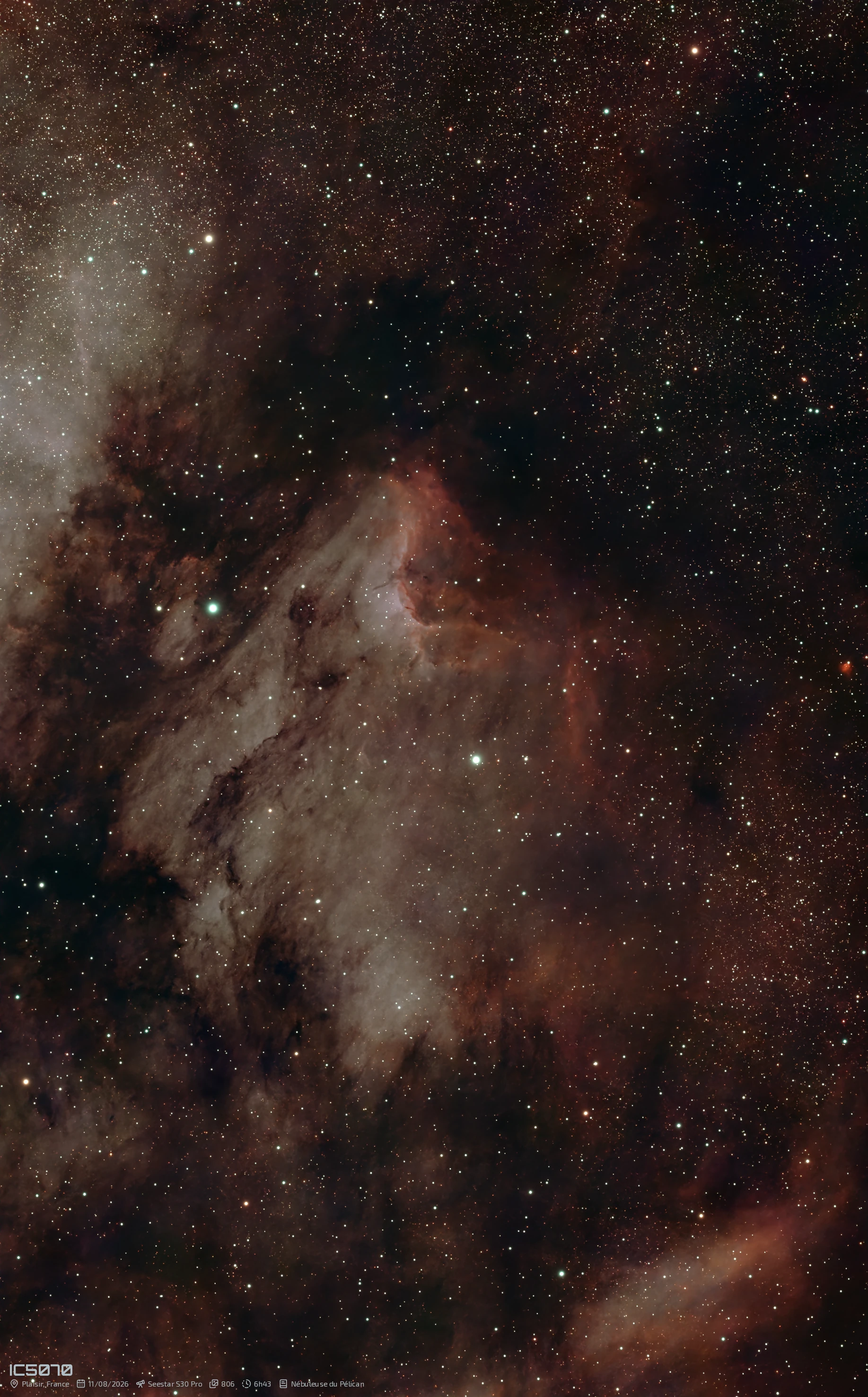 IC5070: Nébuleuse du Pélican