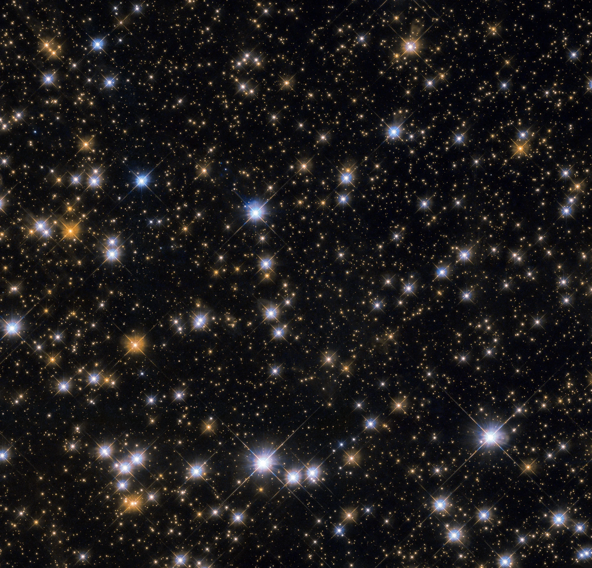 Portion de M11 photographiée par le télescope spatial Hubble