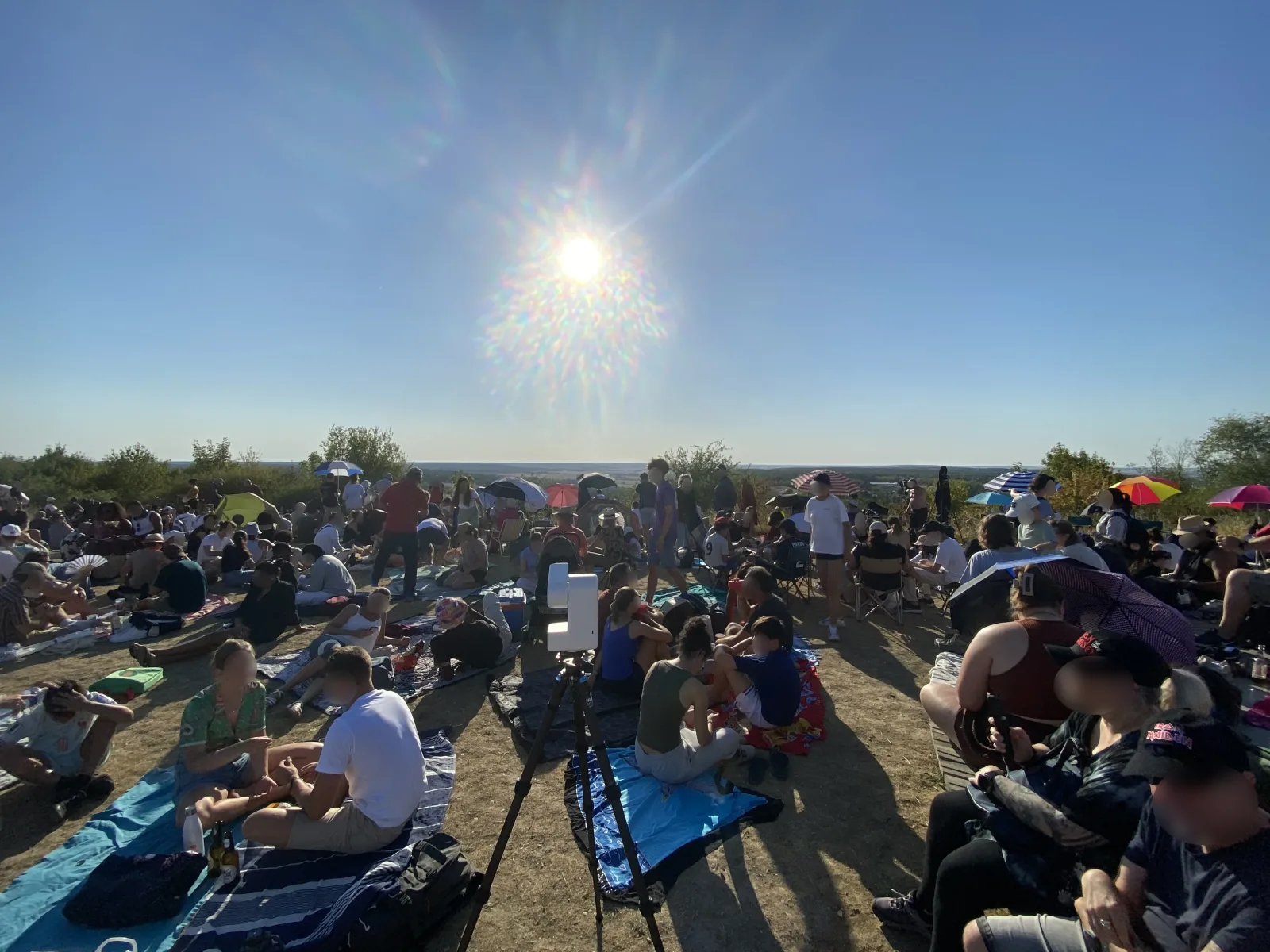 La foule et mon petit Seestar S30 Pro devant