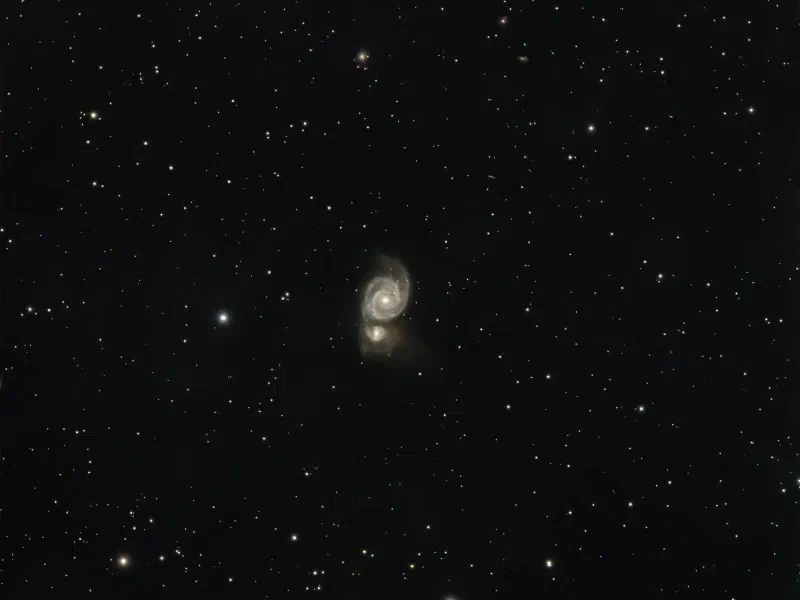 Messier 51 - La Galaxie du Tourbillon