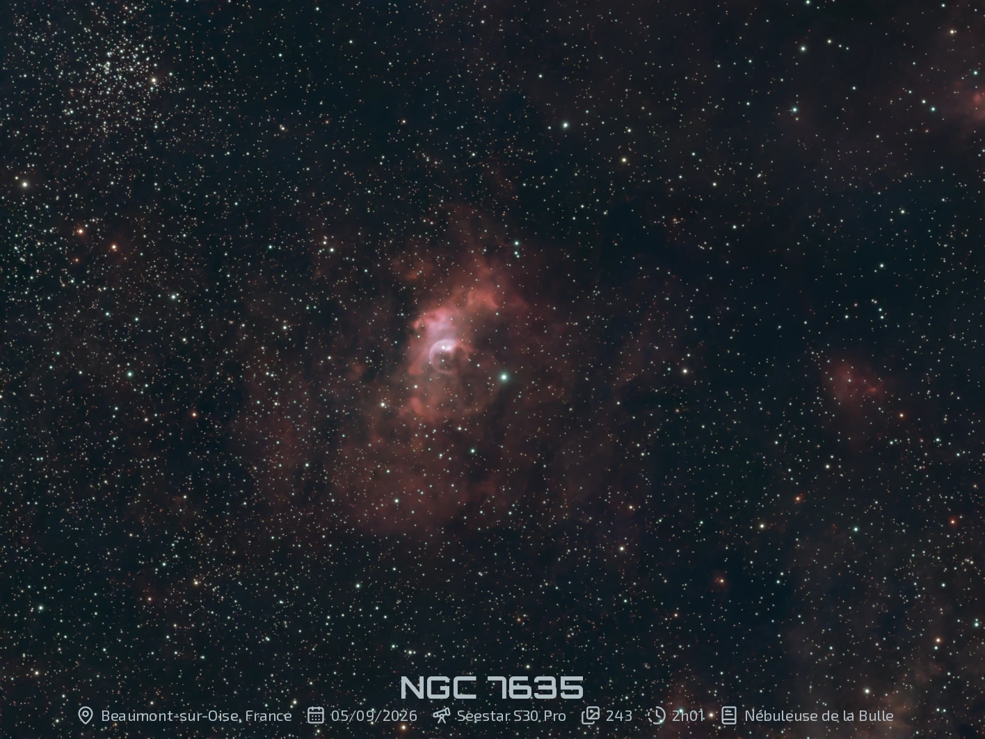 NGC 7635 - Nébuleuse de la Bulle
