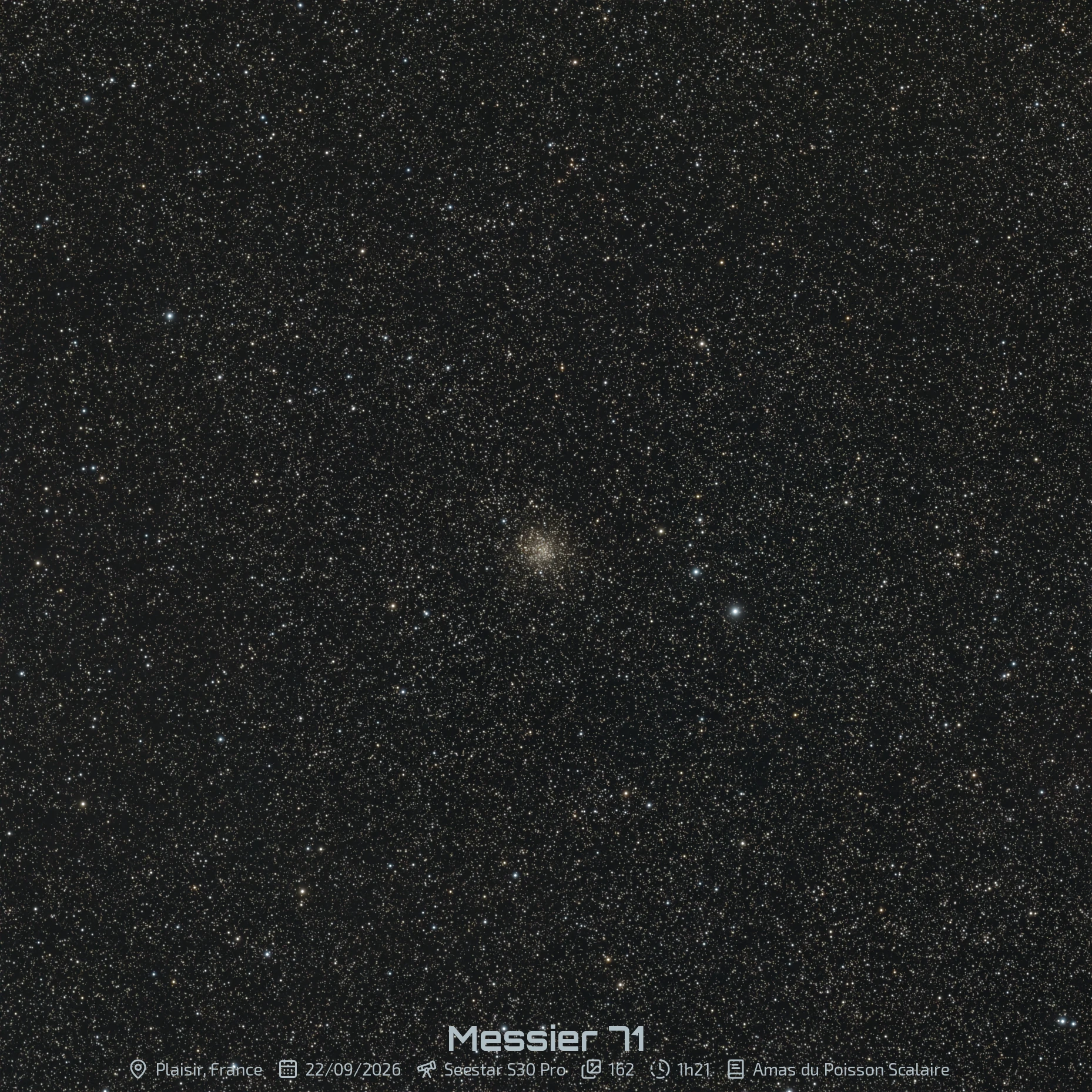 Messier 71 - L'Amas du Poisson Scalaire
