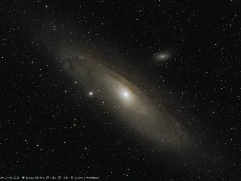 Messier 31, 32 et 110 - La Galaxie d'Andromède